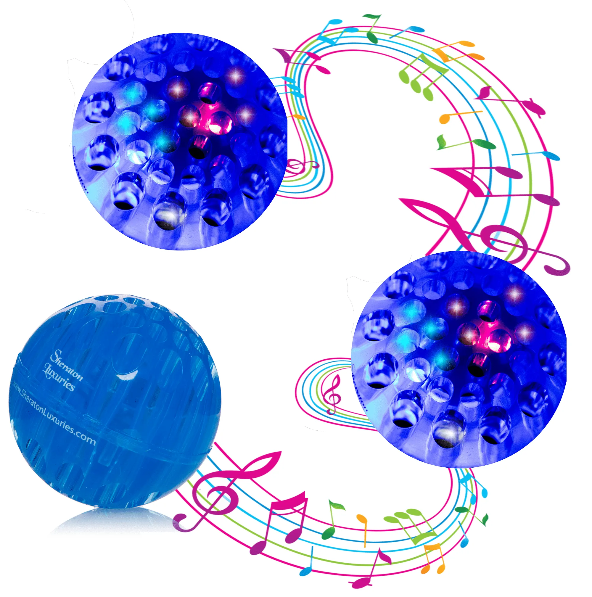 1 Dog Ball Toys Light Up Dog Toys-Sound Toys-Tough Bouncing Balls for Dogs, Pet Toys For Blind & Old Dogs