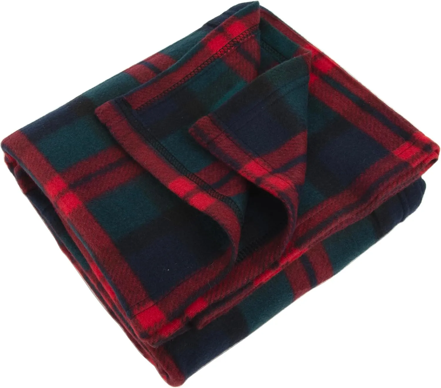 (24 Pack) Plaid Fleece Blankets and Throws in Bulk Pack 50 x 60 for Wedding Guests, Homeless, Pets, 160 GSM