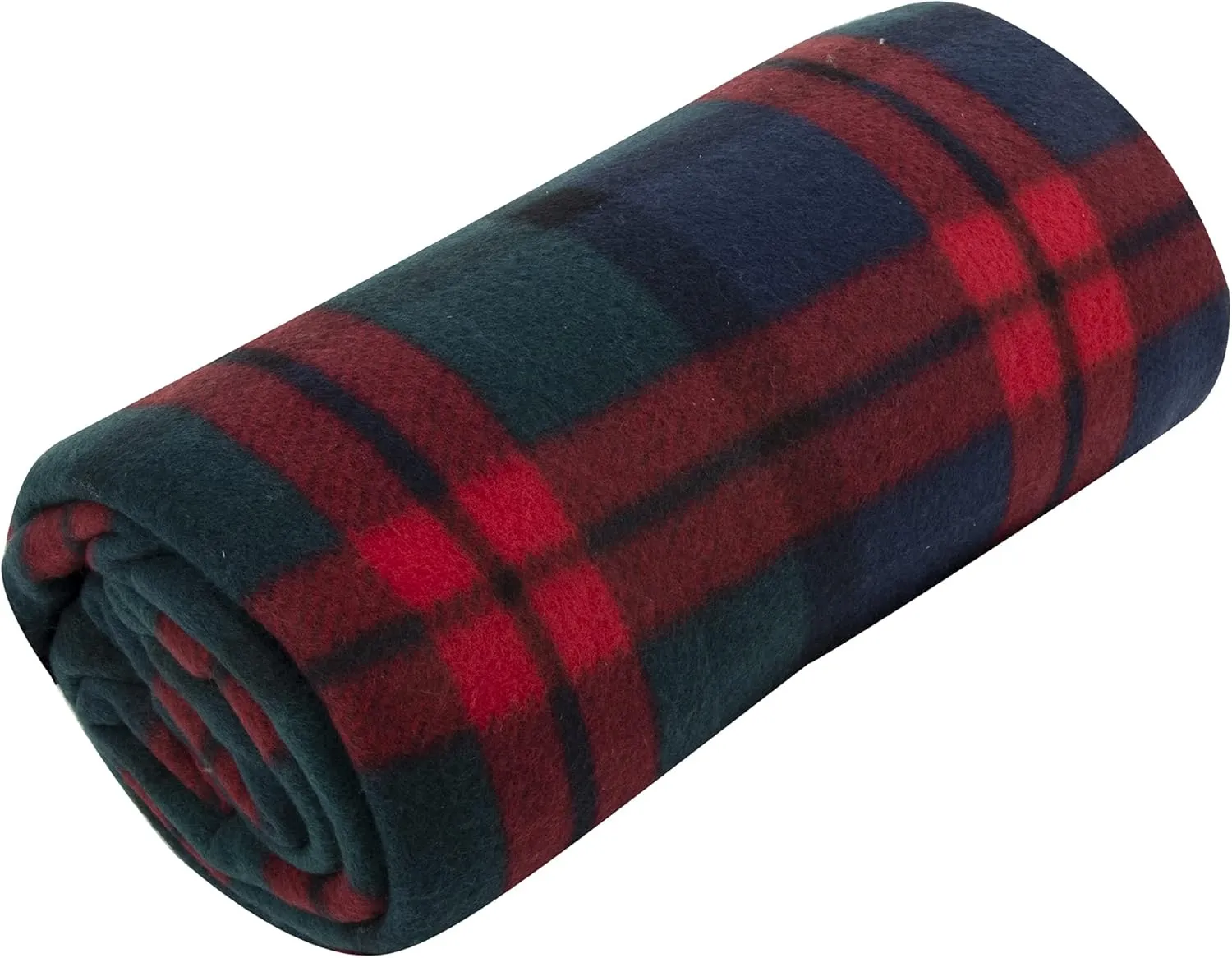 (24 Pack) Plaid Fleece Blankets and Throws in Bulk Pack 50 x 60 for Wedding Guests, Homeless, Pets, 160 GSM