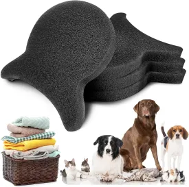 4 Pieces Pet Hair Remover for Laundry, Reusable Dog Hair Remover for Laundry, Lint & Hair Catcher for Clothes, for Washing Machines, Dryers, Bedding and Clothing-HEI