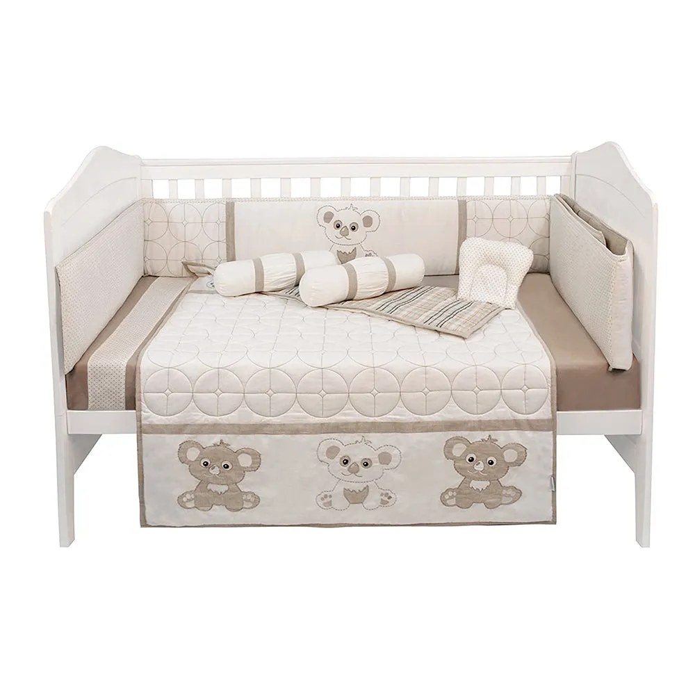 Abracadabra 6 Piece Cot Bedding Set - Koala Bear