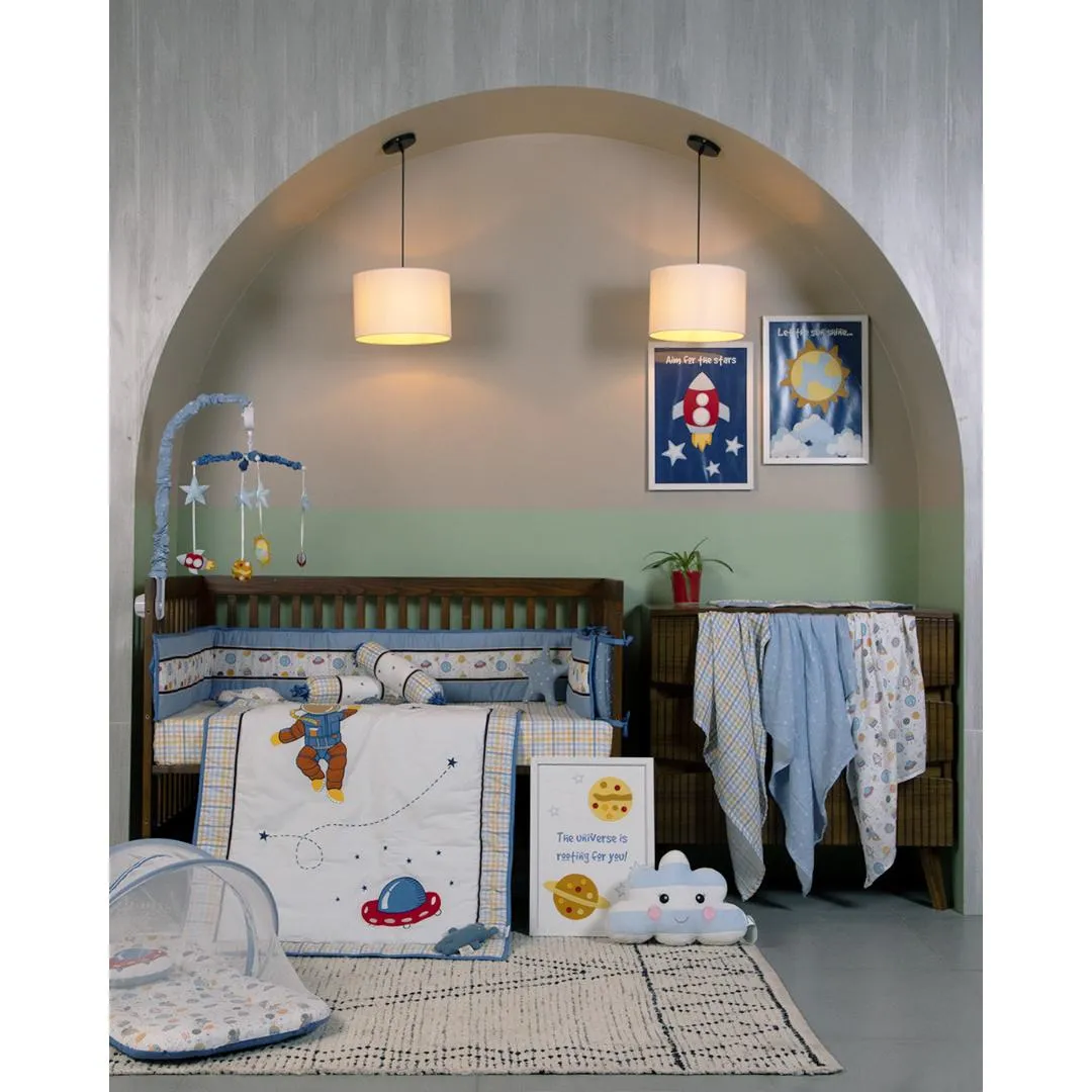 Abracadabra 6 Piece Cot Bedding Set - Rocketman