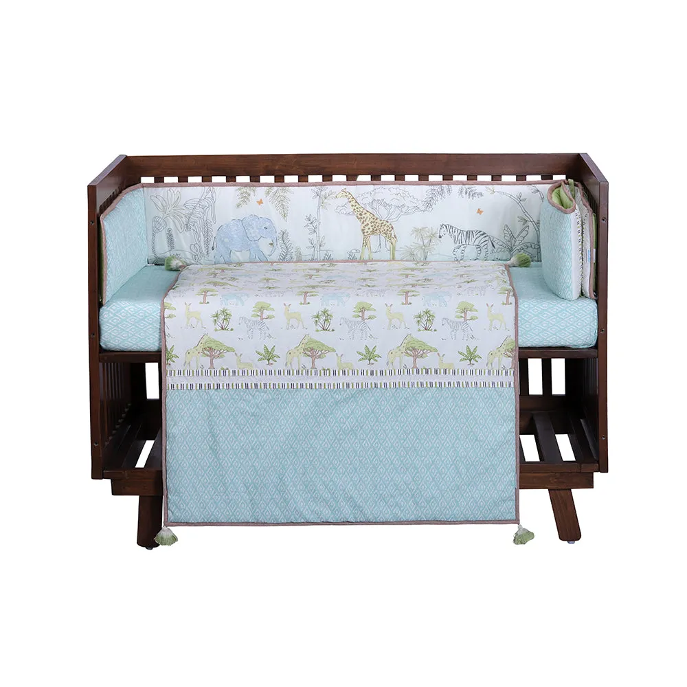 Abracadabra 6 Piece Cot Bedding Set - Savanna