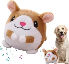 Active Moving Pet Plush Toy, Interactive Dog Toy Pet Bouncing Balls, USB Rechargeable Interactive Washable Cartoon Pig Plush Sound Electronic Dog Toy, Small Plush Sound Toys for Dogs (C)