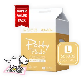 Altimate Pet Potty Pee Pads Antibacterial L 60cm x 90cm - 50pcs