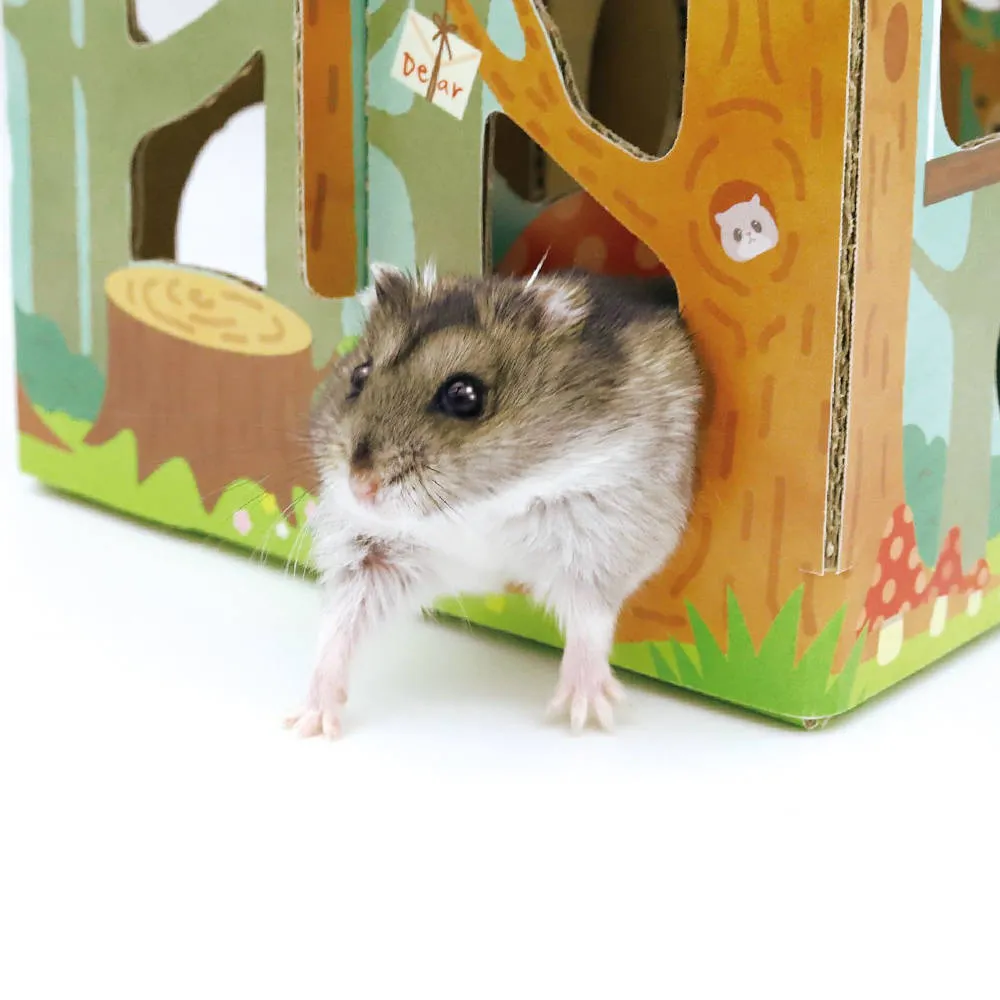 Animan Cardboard Playland for Hamsters (Forest)