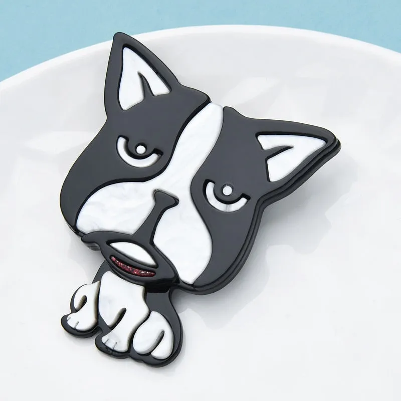 Big Head Dog Pet Brooch Pin