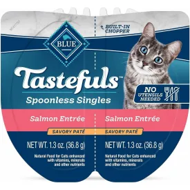 Blue Buffalo Tastefuls Spoonless Singles Adult Salmon Entree Pate