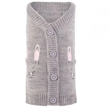 Bunny Cardigan Dog Sweater