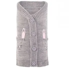 Bunny Cardigan Dog Sweater