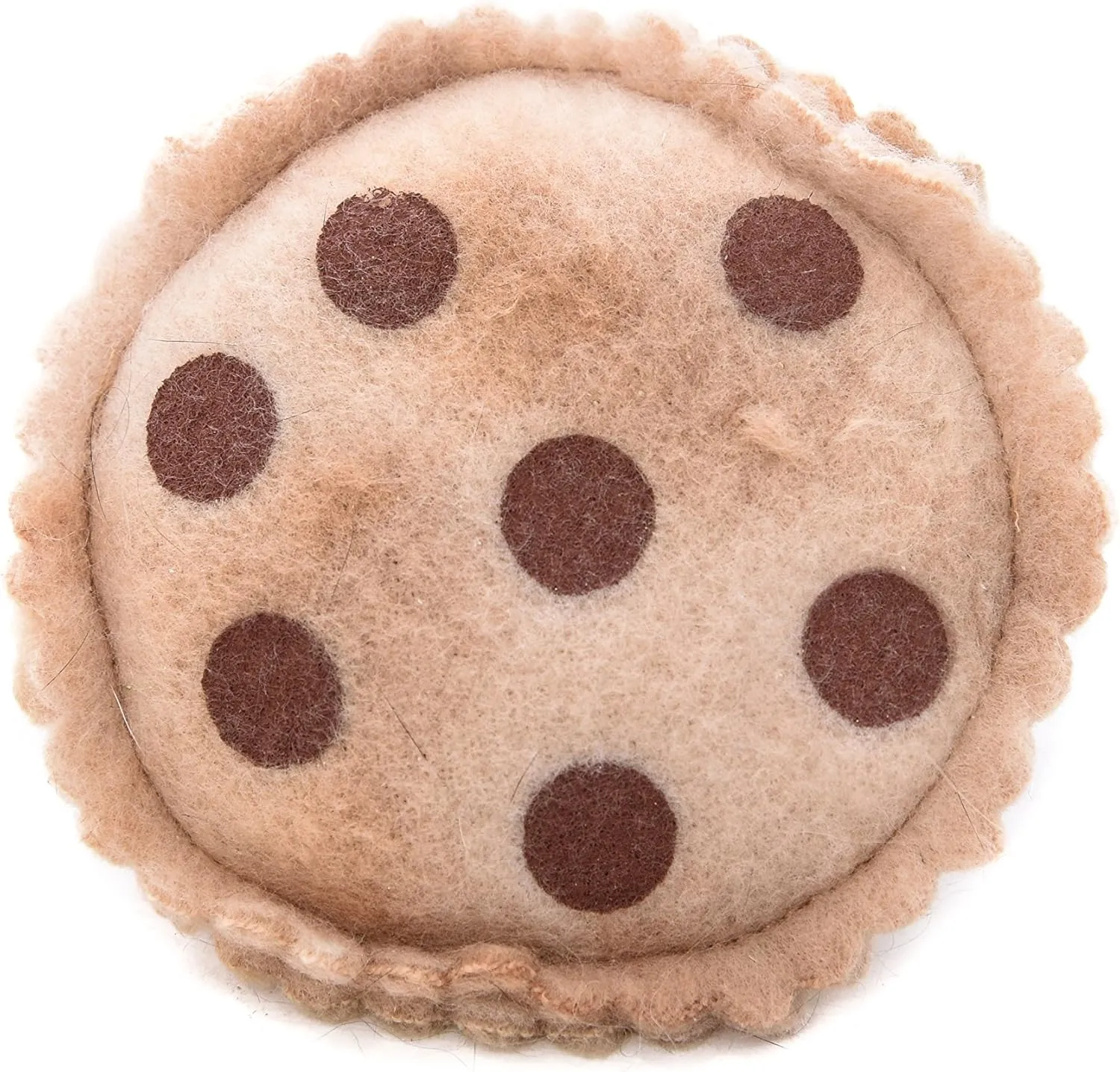 Colorado Kitty Pot Calico Cookie Kitty Pot Munchie Toy Fleece Cookie Filled with Organic Catnip - Poly Bag with Header Card, 3" diameter