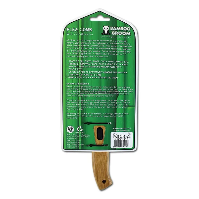 Flea Comb with 77 Rotating Pins For Pets