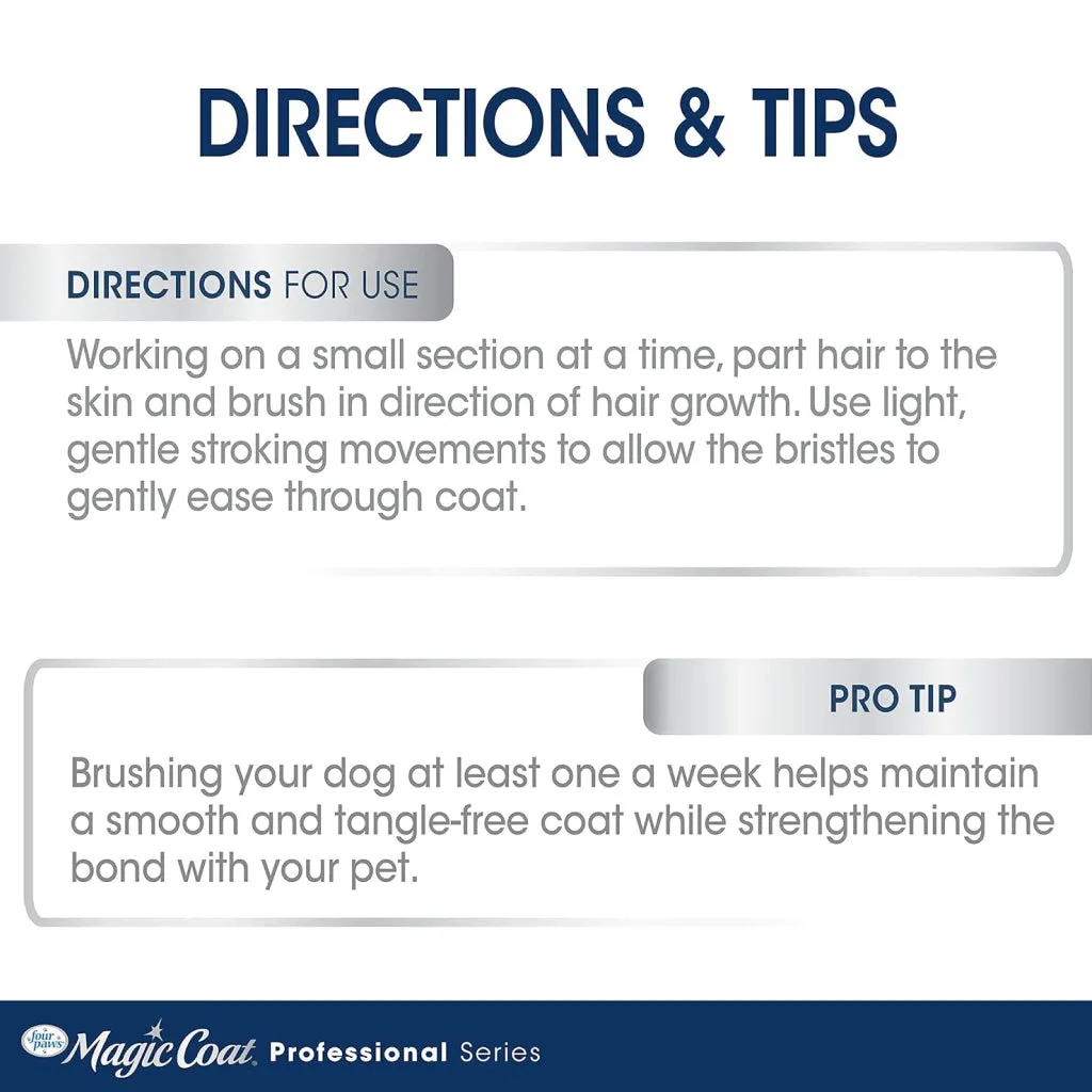 Four Paws Magic Coat Professional Series Slicker Brush for Dogs (Medium & Large )