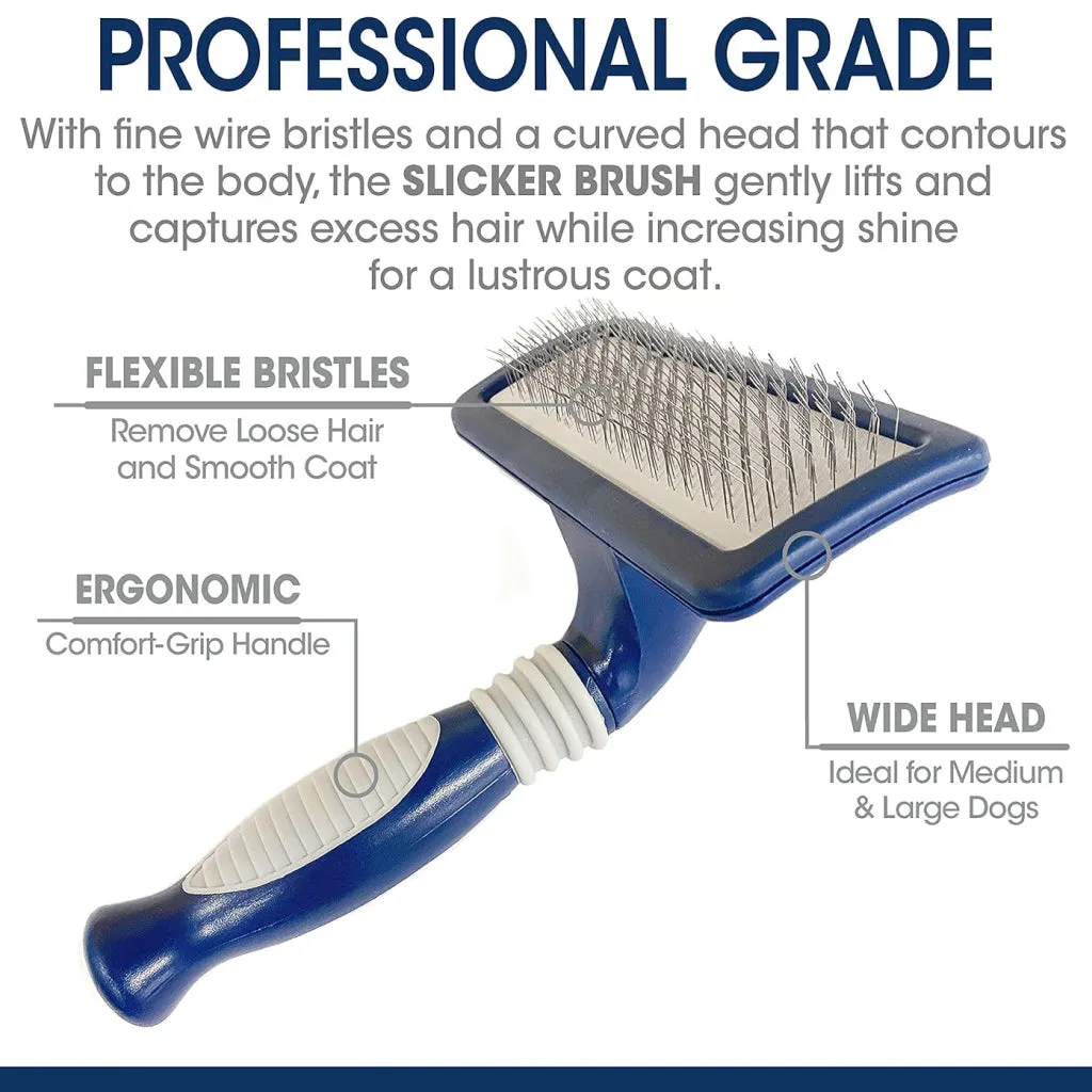 Four Paws Magic Coat Professional Series Slicker Brush for Dogs (Medium & Large )