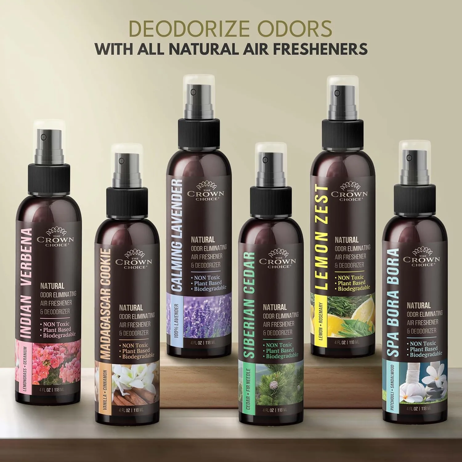 Freshen Up Dad's day with gift of Lavender Air FreshenerNon-Toxic & Natural Essential OilSprayOdor Eliminator and Deodorizer for Home/Toilet/Room/Lounge/Fabric-Linen-Spray for Bedding2 PK 4 Oz each