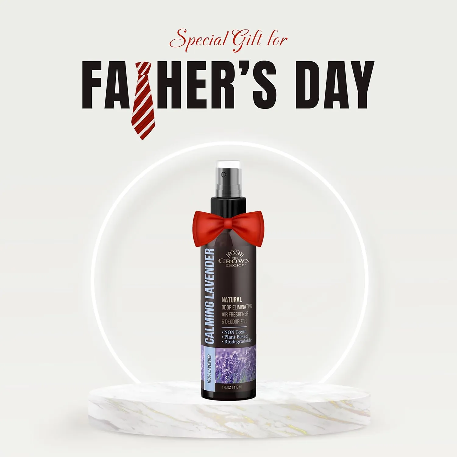 Freshen Up Dad's day with gift of Lavender Air FreshenerNon-Toxic & Natural Essential OilSprayOdor Eliminator and Deodorizer for Home/Toilet/Room/Lounge/Fabric-Linen-Spray for Bedding2 PK 4 Oz each