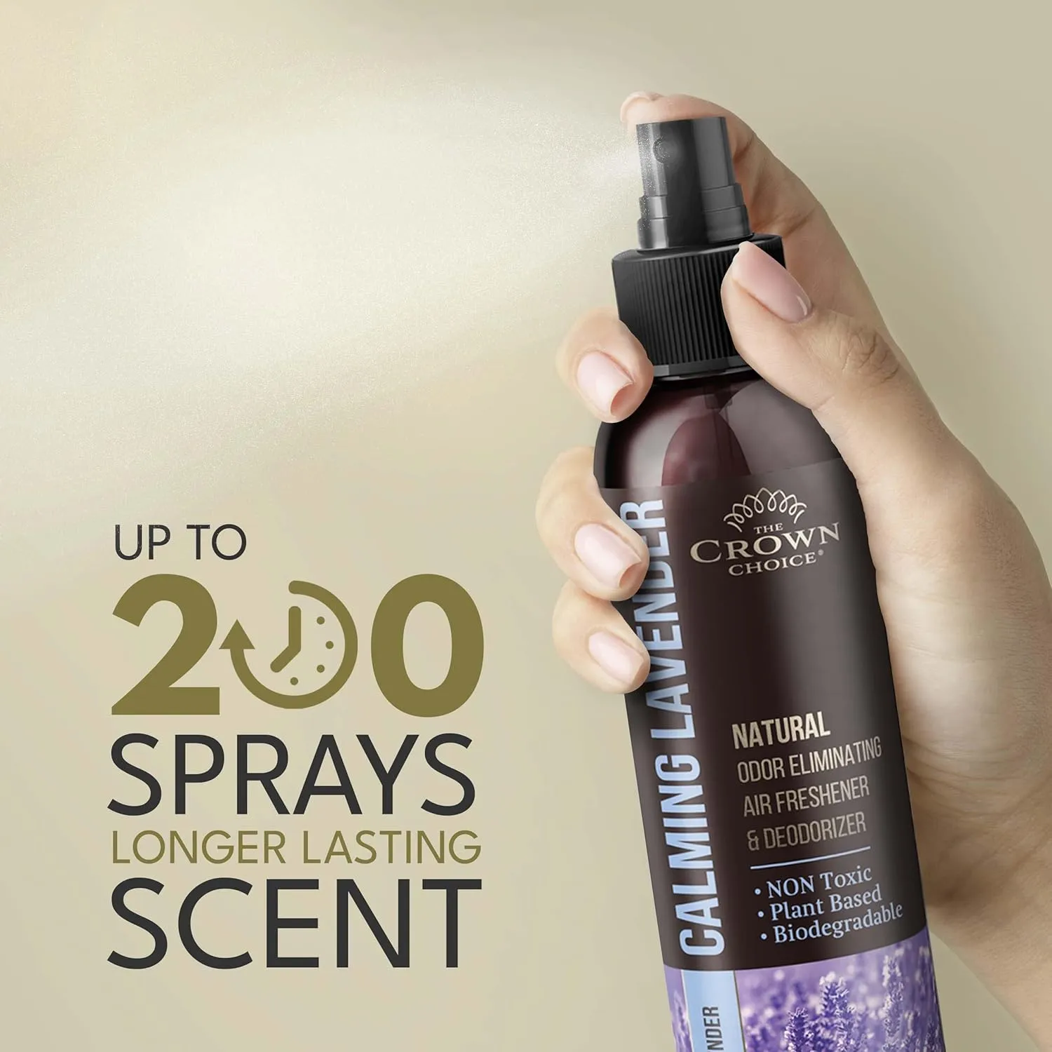 Freshen Up Dad's day with gift of Lavender Air FreshenerNon-Toxic & Natural Essential OilSprayOdor Eliminator and Deodorizer for Home/Toilet/Room/Lounge/Fabric-Linen-Spray for Bedding2 PK 4 Oz each