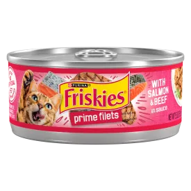 Friskies Prime Filets with Salmon & Beef in Sauce Canned Cat Food