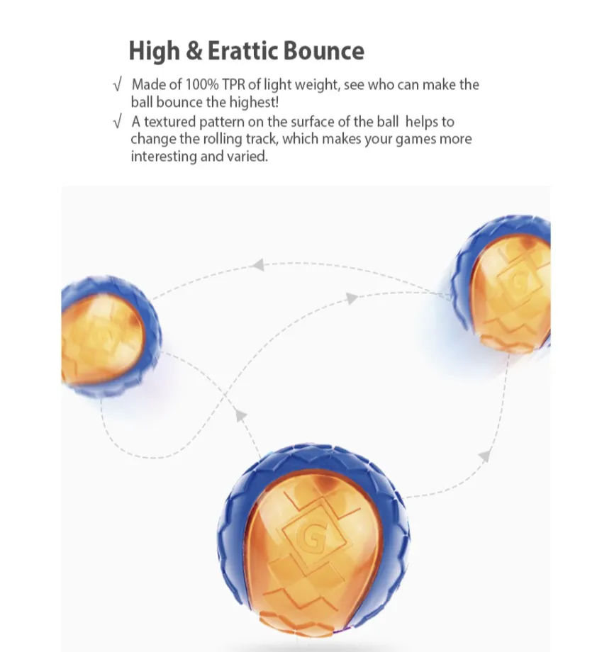GiGwi Ball Series: Bouncy, Interactive, Durable Toy Dog Balls (Colour given at random unless indicated in remarks)