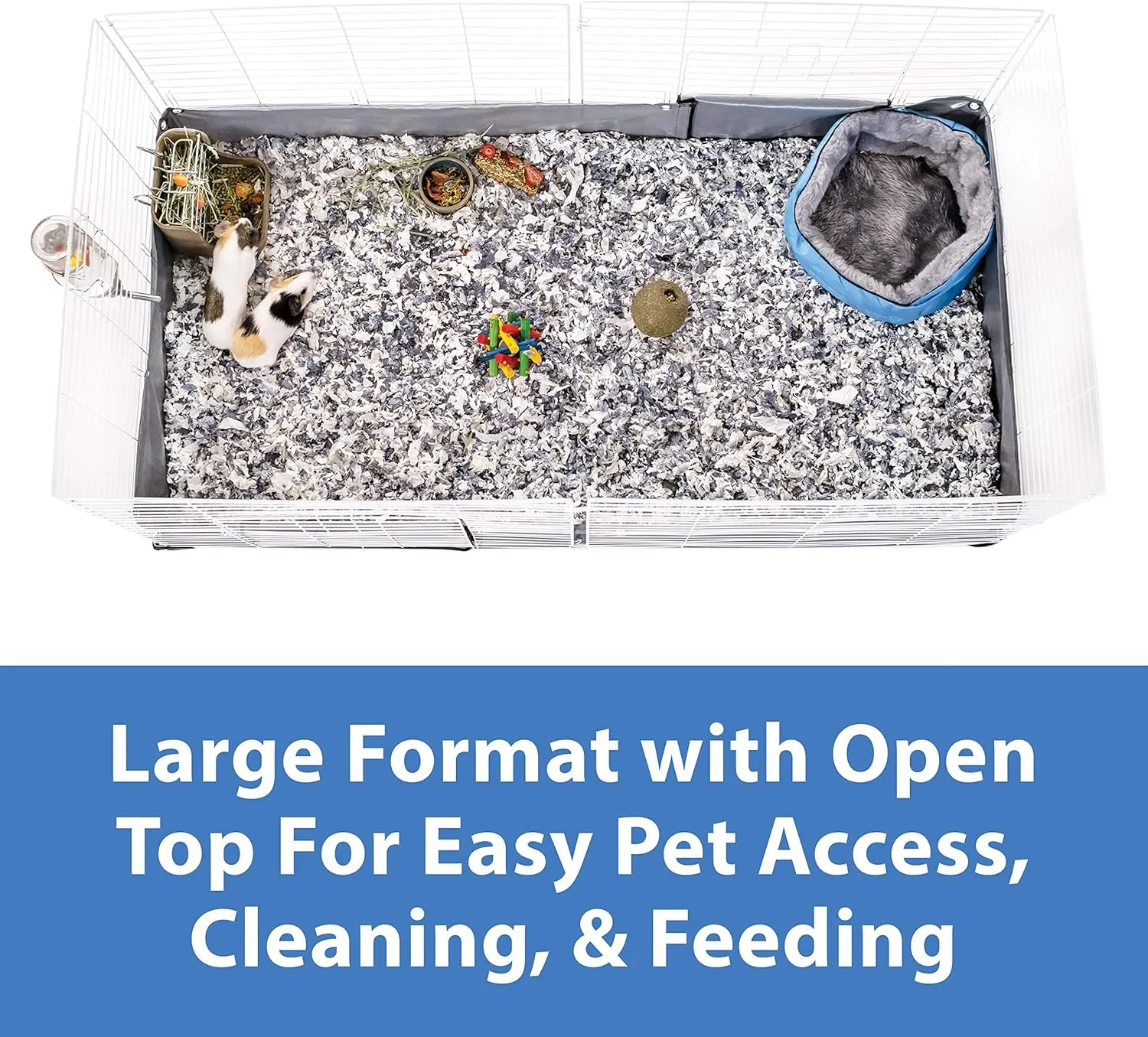 Kaytee Open Living Pet Guinea Pig or Rabbit Habitat, 60" x 30"