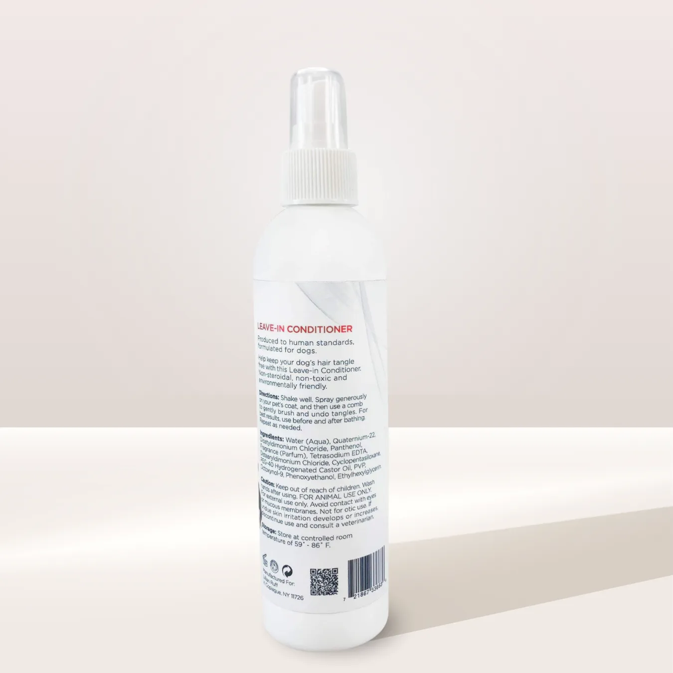 Leave-in Conditioner & Detangler 8oz With Bath Brush