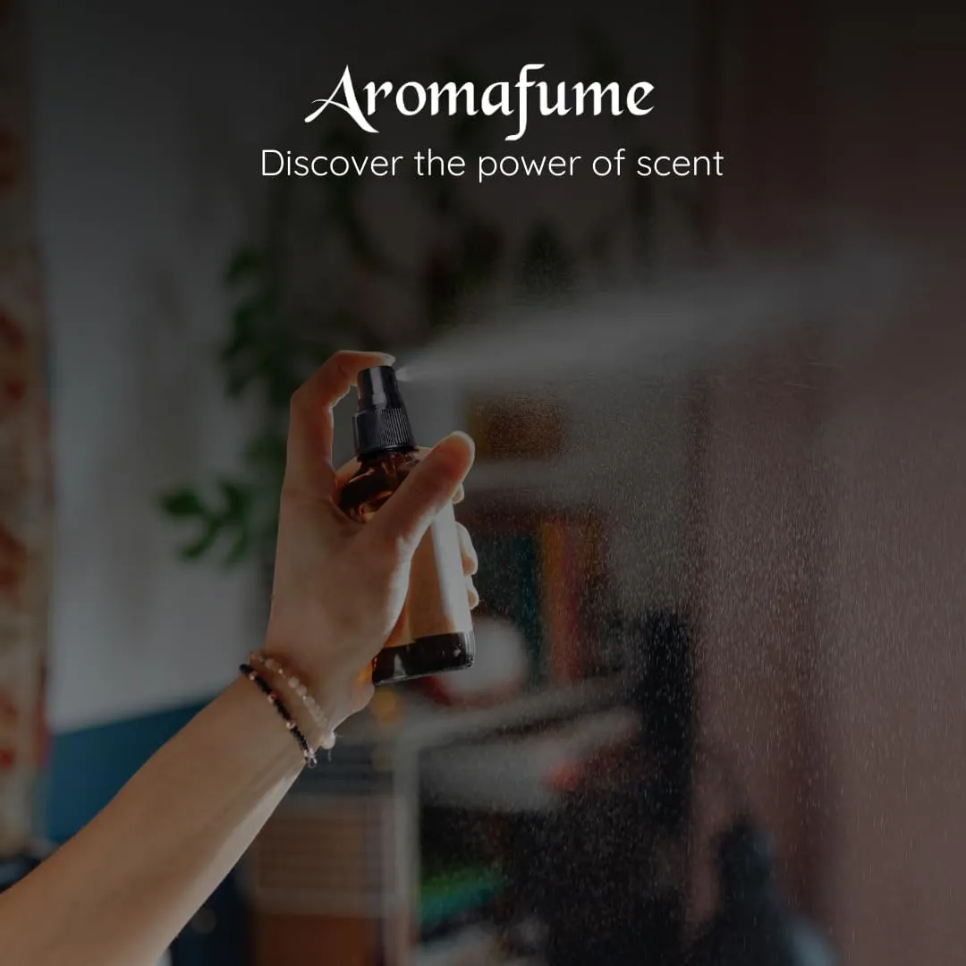 Lemongrass Room Linen & Pillow Spray by Aromafume | 100ml/3.38 fl oz | with Pure Lemongrass Essential Oil | Aromatherapy Spray for Relaxation, Sleep & Stress Relief | Mist for Bedding, Fabrics