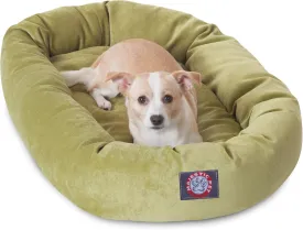 Majestic Pet Villa 32 Inch Shredded Memory Foam Dog Bed for Medium Sized Dogs 32x23x7 InchOrthopedic Dog Bed - Durable Pet Bed - Washable Medium Pet Bed with Head Support-Apple