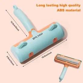 Mini Ball Roller Reusable Pet Hair and Lint Remover - Portable Multi-Surface Cat and Dog Hair Remover Tool for Carpet, Clothing, Furniture and Bedding (Grey), Gray, 198168449929