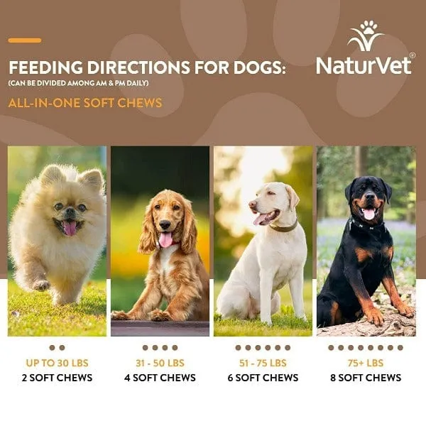 NaturVet All-In-One Soft Chews For Dogs