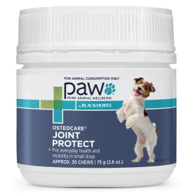 PAW By Blackmores Dog Supplement Osteocare Joint Protect Chews Mini 75g