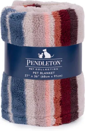 PENDLETON Berber Pet Blanket - Serape Rosewood