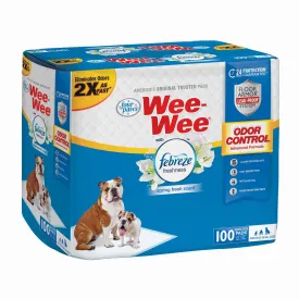 Pet Dog and Puppy Training Pads with Febreze - Wee-Wee Odor Control with Febreze Freshness Pads