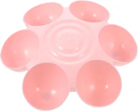 Pet Feeding Bowl Decorative Flower Design Multi-Compartment Cat Feeder for Dogs and Cats Easy to Prevents Spills Comfortable Eating for Multiple Pets