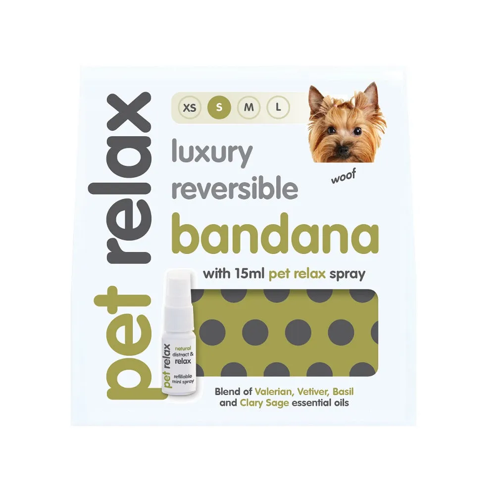 Pet Relax Luxury Reversible Bandana Kit