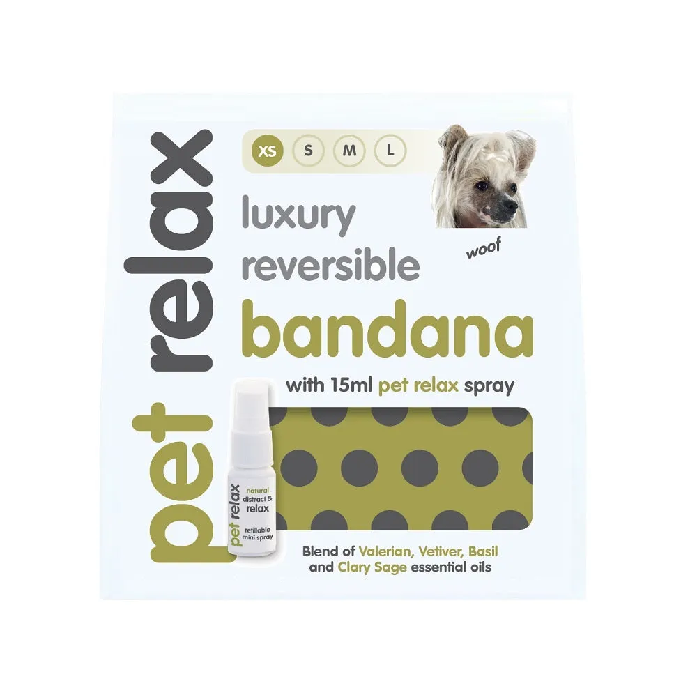Pet Relax Luxury Reversible Bandana Kit