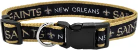 Pets First NFL New Orleans Saints Pet Collar, Large, NOS-3036-LG
