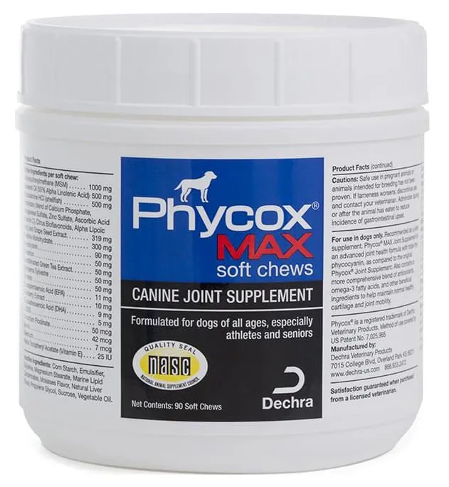 Phycox MAX Joint Supplement Soft Chews, 90 ct