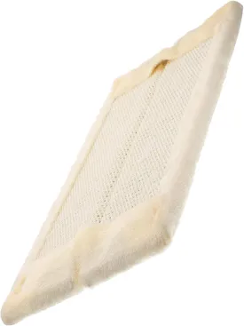 POPETPOP Wall Mounted Scratching Post for Cats Natural Sisal Cat Scratch Board Beige Door Wall Corner Protector with Keeps Healthy Protects Furniture
