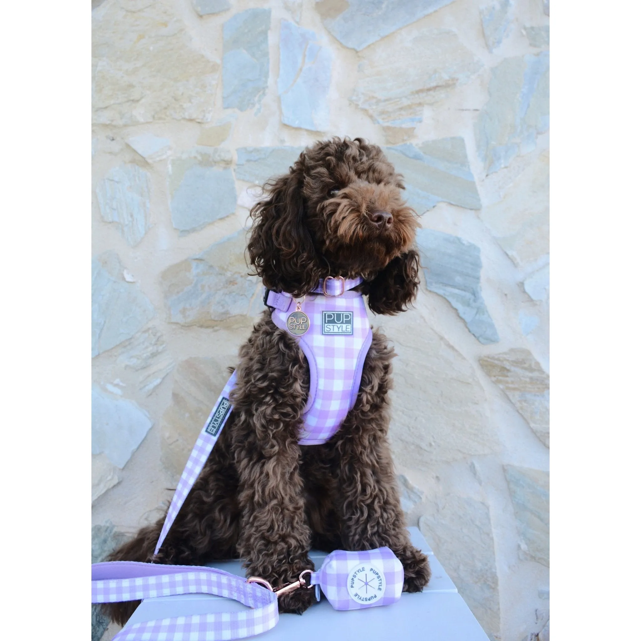 Pupstyle Suburban Berry Milkshake Dog Harness Medium^^^