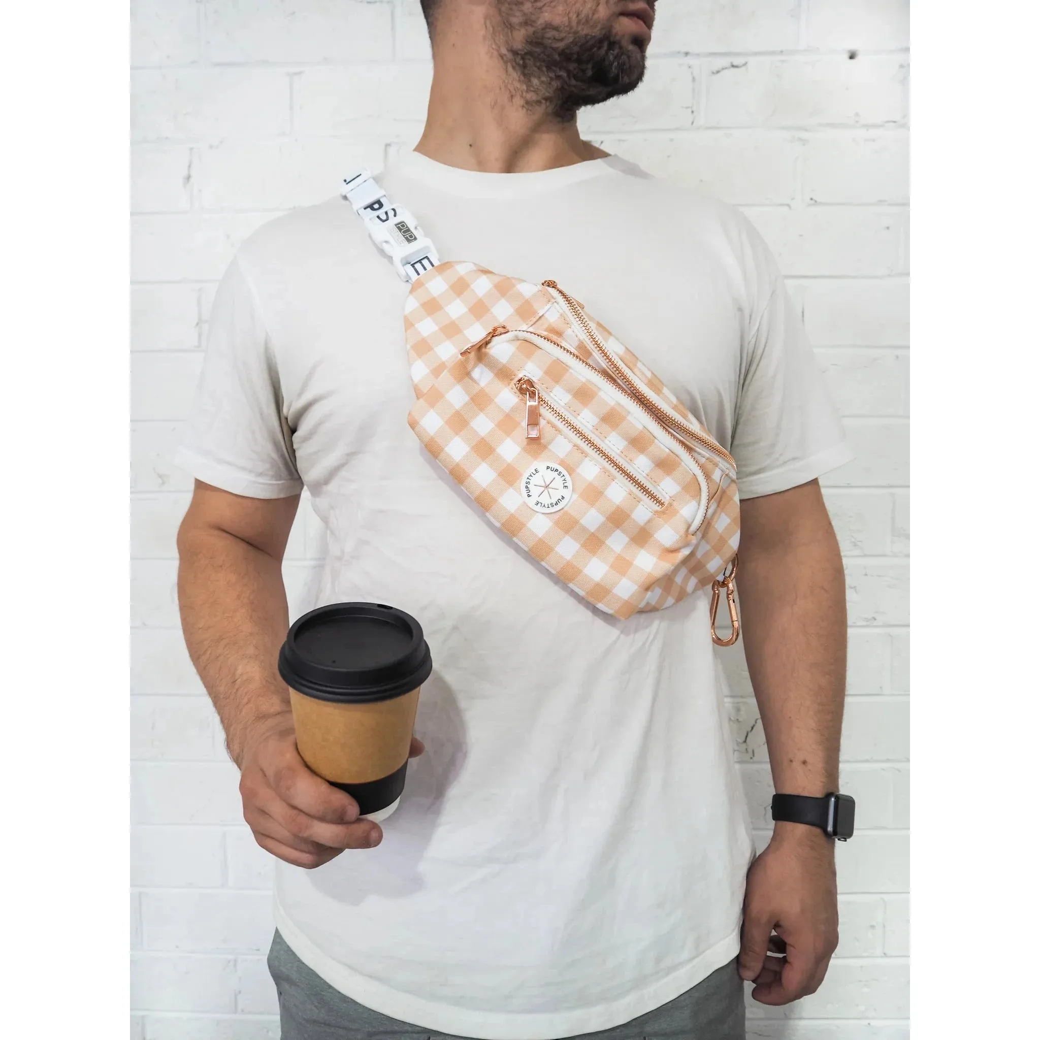 Pupstyle Suburban Collection Crème Brulee Parent Bum Bag^^^