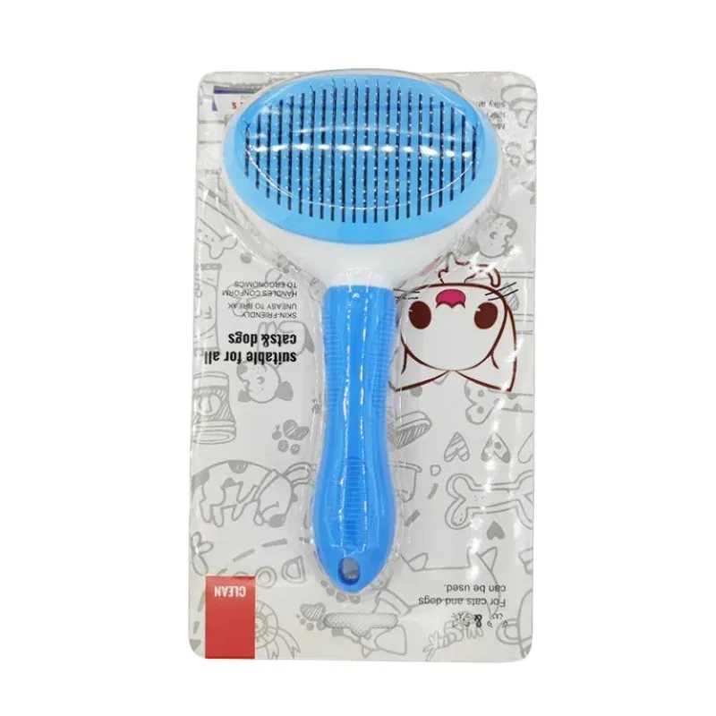 Self-Cleaning Pet Hair Removal Comb - Cat Slicker Brush & Dog Grooming Tool for Effortless Fur Removal