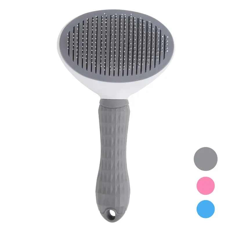 Self-Cleaning Pet Hair Removal Comb - Cat Slicker Brush & Dog Grooming Tool for Effortless Fur Removal