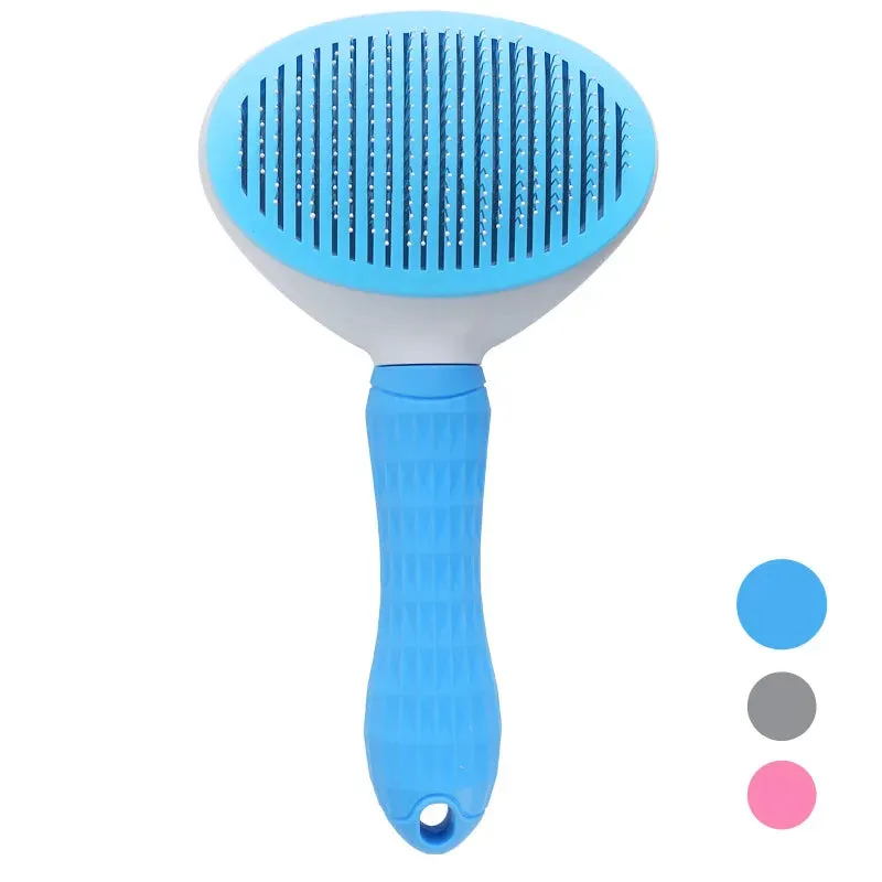 Self-Cleaning Pet Hair Removal Comb - Cat Slicker Brush & Dog Grooming Tool for Effortless Fur Removal