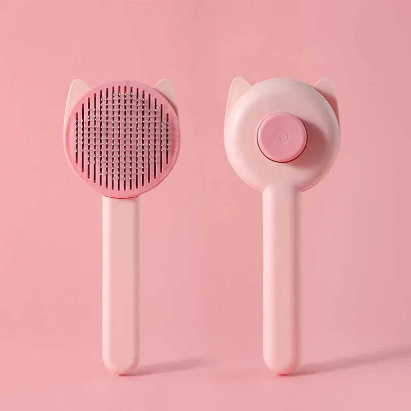 Self Cleaning Slicker Brush for Dog Cat Pet Comb Remover Undercoat Tangled Hair Massages Particle Cat Combs Improves Circulation