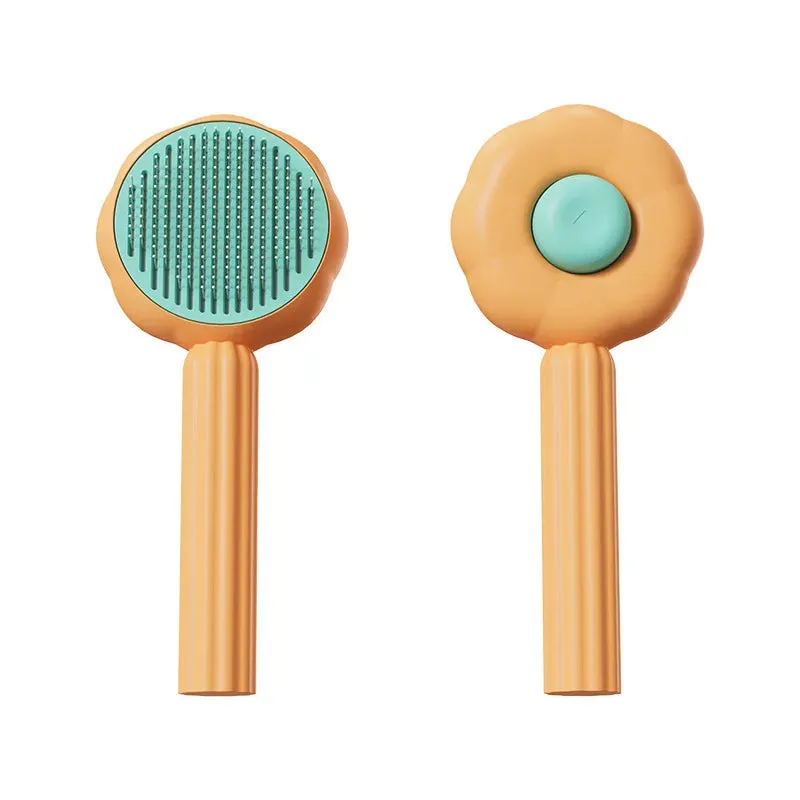 Self Cleaning Slicker Brush for Dog Cat Pet Comb Remover Undercoat Tangled Hair Massages Particle Cat Combs Improves Circulation