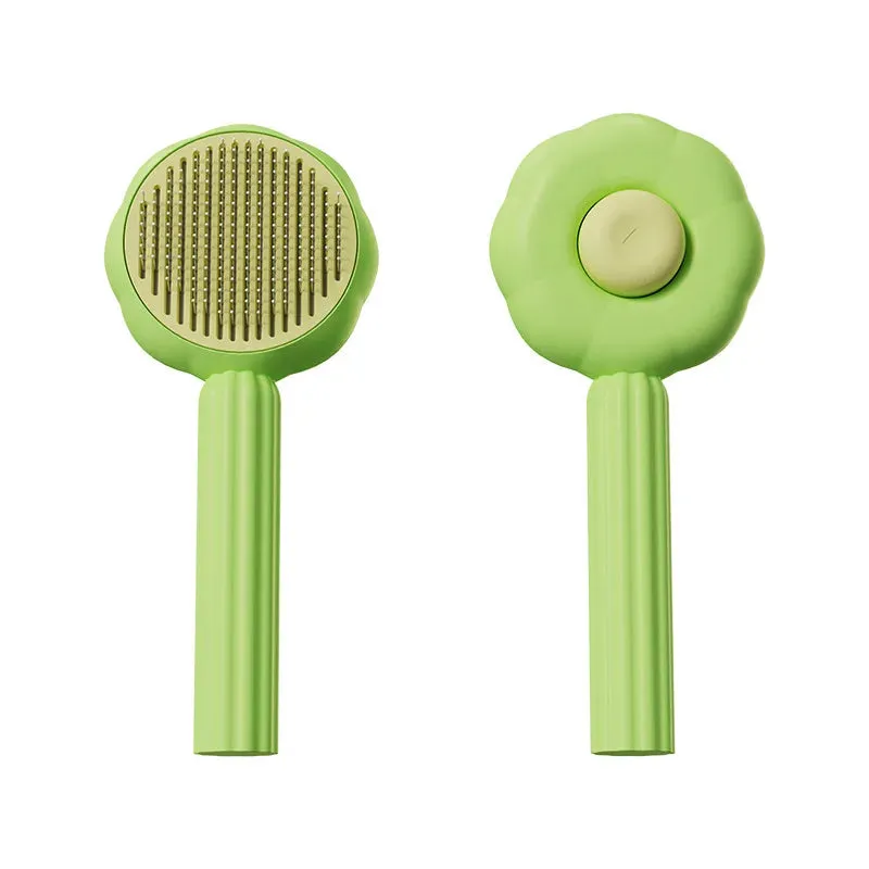 Self Cleaning Slicker Brush for Dog Cat Pet Comb Remover Undercoat Tangled Hair Massages Particle Cat Combs Improves Circulation