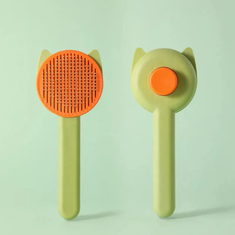 Self Cleaning Slicker Brush for Dog Cat Pet Comb Remover Undercoat Tangled Hair Massages Particle Cat Combs Improves Circulation