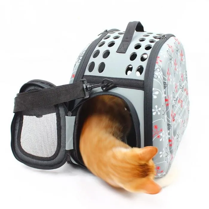 Sidiou Group Foldable Handbag Carrier Shoulder Bag Outdoor Travel  Small Animals Carry Bags