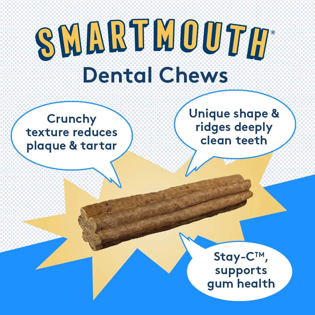 Smartmouth 7-in-1 Dental Chews for Dogs, L/XL, 28 ct