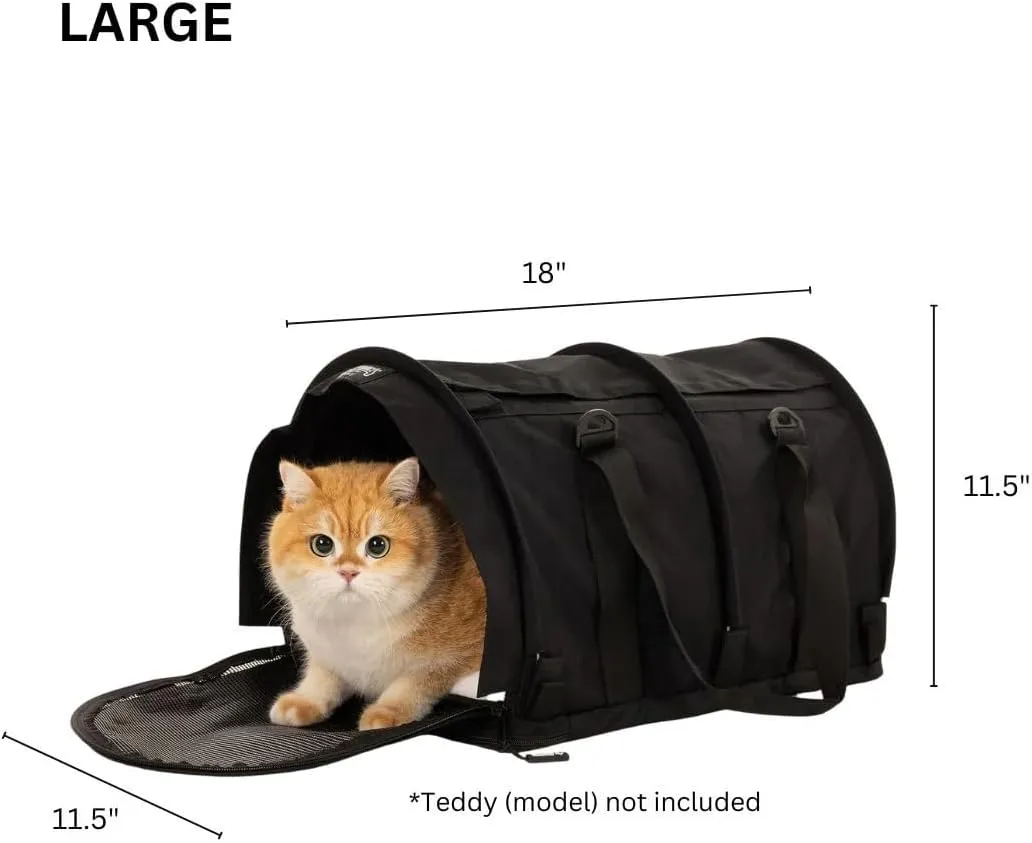 SturdiBag Pro 3.0 Pet Travel Carrier for Cats and Dogs  Soft-Sided with Safety Clips and Seatbelt Straps for Airplane or Car Travel | Large, Lavender